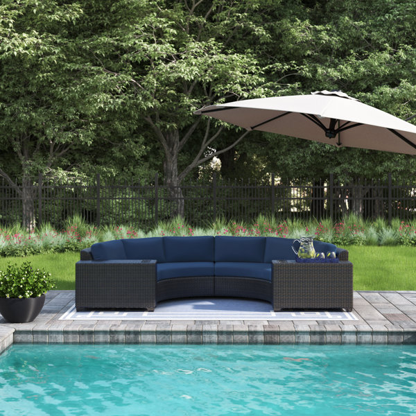 Sol 72 Outdoor™ Tegan Wicker/Rattan 4 Person Seating Group with